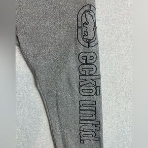 Ecko Unltd‎ Spellout Embroidery Jogger Sweatpants Mens 2XL Gray